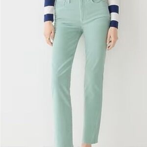 J. Crew Women's Vintage Straight Leg Jeans in Light Green